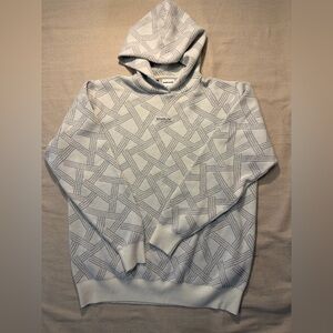 Taylormade Sz L Woven Hoodie White Gray